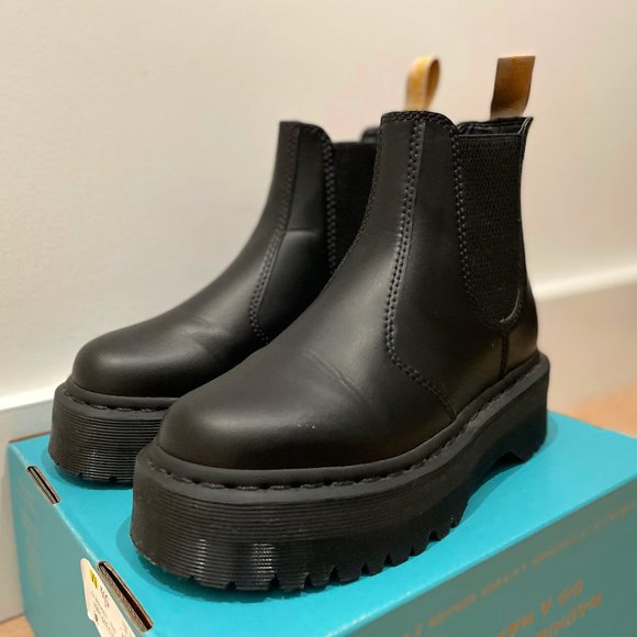 Dr. Martens Shoes - Dr Martens Vegan 2976 Mono Quad (Size 6)